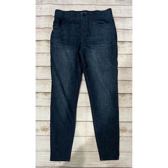 Betabrand Pants Womens Blue Pull On Jeans Size Medium - Picture 1 of 6
